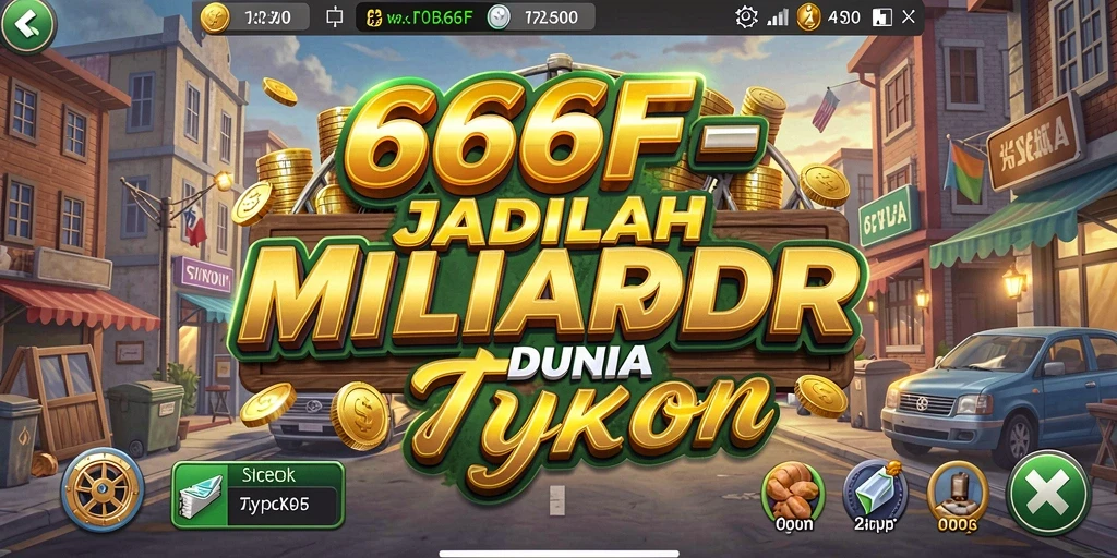 Tampilan gameplay 666F yang menarik dalam membangun bisnis.