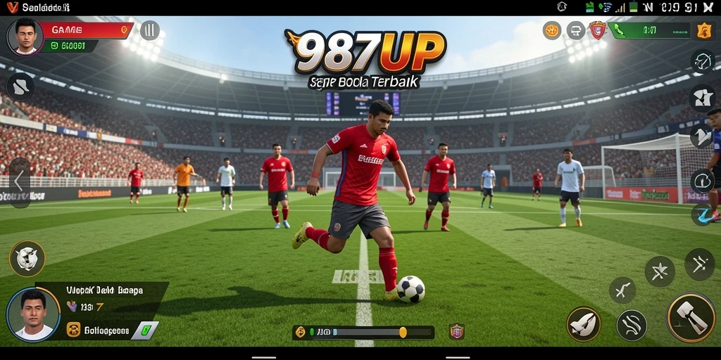 Tampilan gameplay seru dan realistis di 987UP.