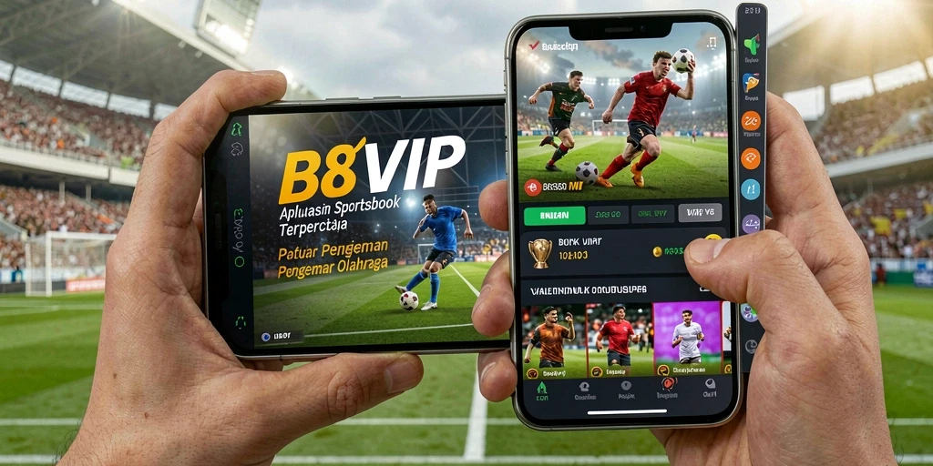 Tampilan gameplay B8VIP dengan berbagai pilihan taruhan olahraga.