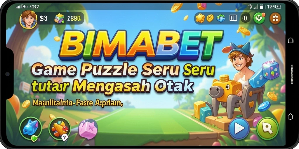 Screenshot gameplay BIMABET menampilkan puzzle yang menarik dan tantangan seru.