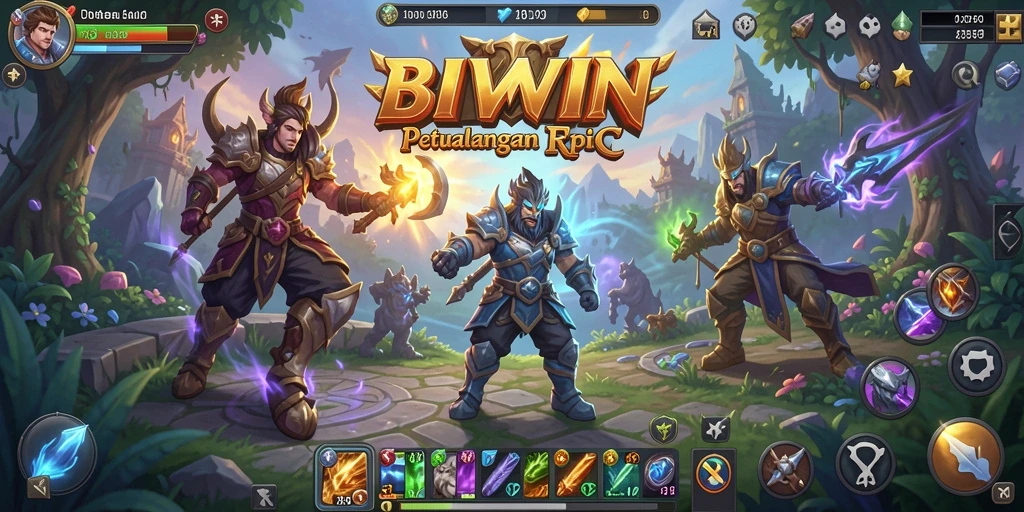 Tampilan gameplay menakjubkan dari dunia RPG BIWIN.