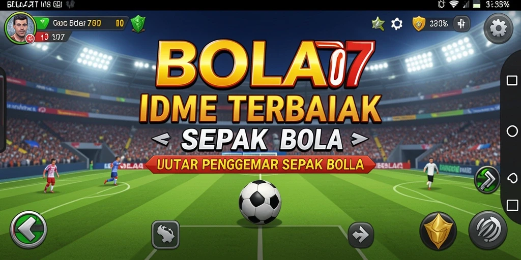Tampilan permainan BOLA07 yang menampilkan aksi seru di lapangan.