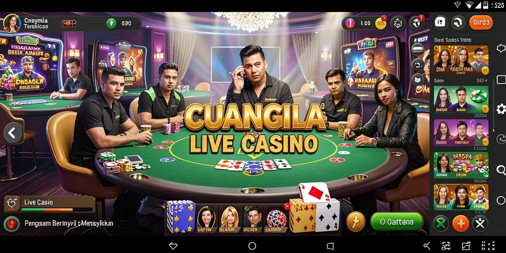 Gameplay Live Casino seru dan interaktif di CUANGILA.