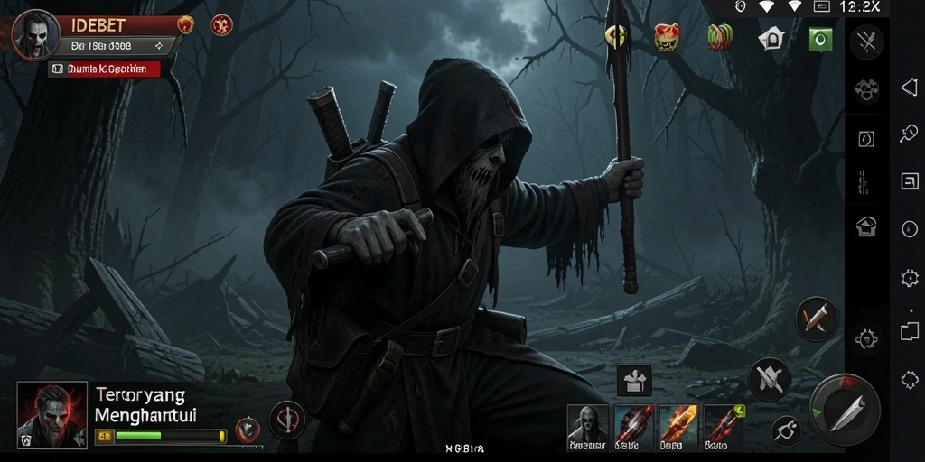 Tampilan gameplay menakutkan saat mengalami kengerian dalam IDEBET.