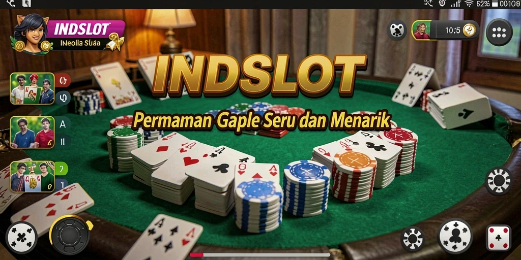 Gameplay menarik dan interaktif dari INDSLOT, permainan Gaple seru.