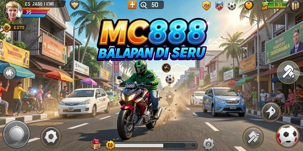 Gameplay Racing seru di MC888 dengan mobil balap yang mengesankan.