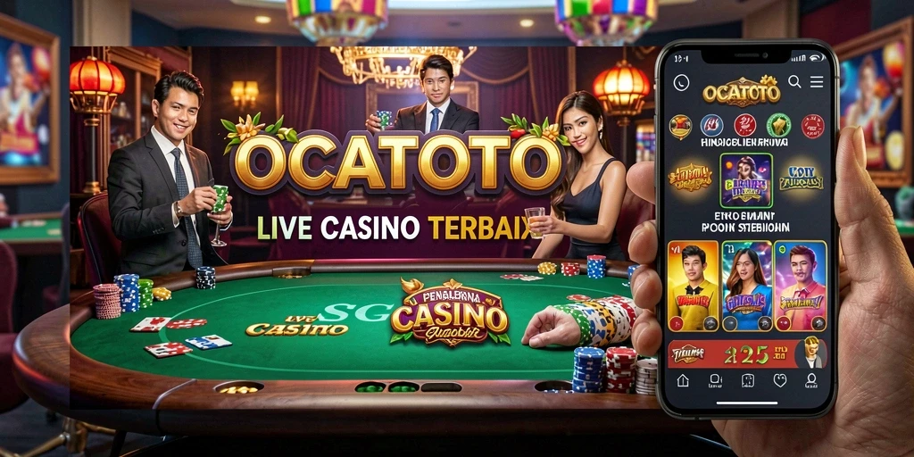 Gameplay menarik dan dealer profesional di OCATOTO Live Casino.