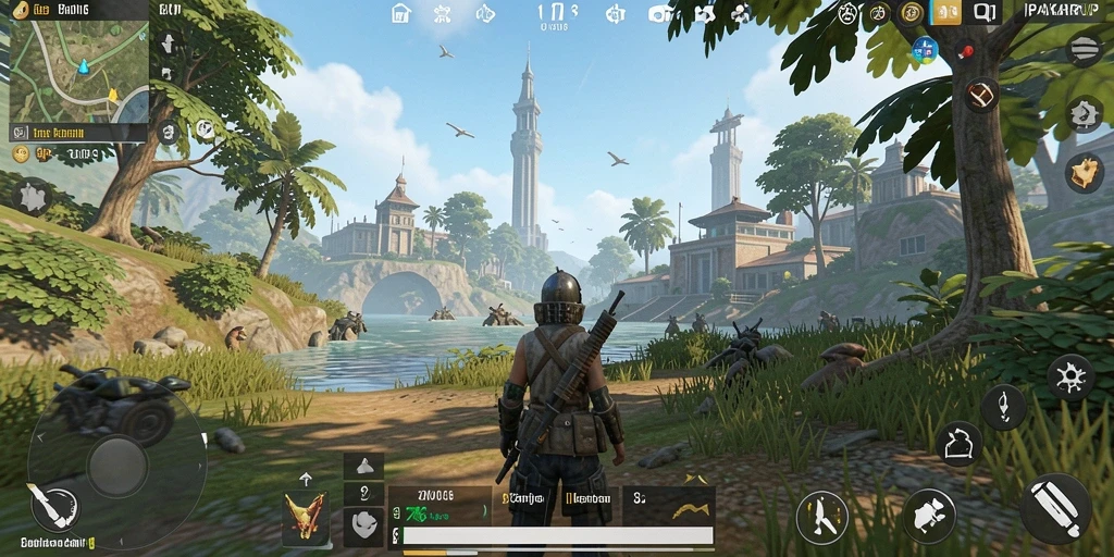 Tampilan mendebarkan dari gameplay PAKARJP yang menampilkan dunia terbuka.