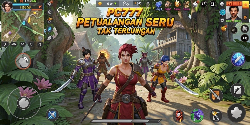 Screenshot gameplay PC777 menunjukkan aksi petualangan penuh tantangan.