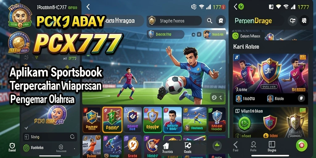 Screenshot utama PCX777 menampilkan fitur taruhan olahraga yang menarik.