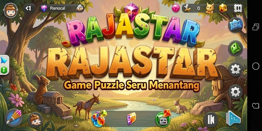 Tampilan gameplay RAJASTAR yang menarik dan menantang.
