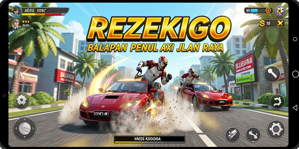 Gameplay seru dan adrenalin tinggi dalam REZEKIGO.