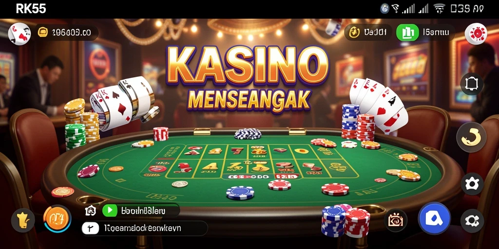 Tampilan gameplay Kasino yang mendebarkan dan menarik.