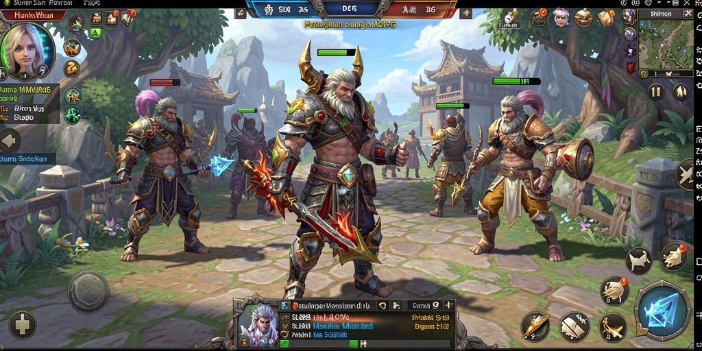 Tampilkan gameplay menarik dari SL888 dengan pertarungan epik MMORPG.